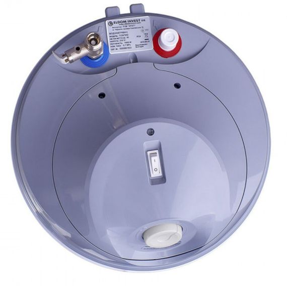 Водонагрівач Eldom STYLE 30 л, 1500 Вт, "мокрий" ТЕН, вертикальний, SLIM, білий (72269W) | Зображення 1