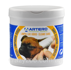 Салфетки на палец для ухода за ушами собак Artero Finger Ear Wipes 50 шт H687