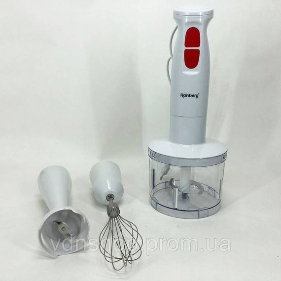 Погружной кухонный блендер с емкостью Rainberg, Блендер с функцией приготовления коктейлей NC-12 | Зображення 3