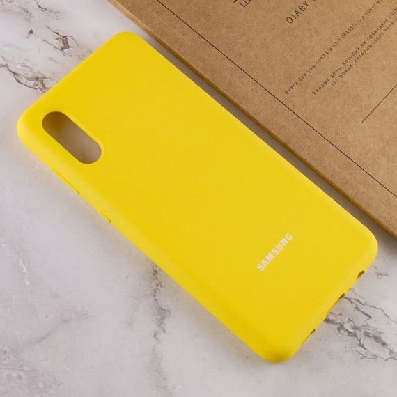 Чохол Silicone Cover Full Protective (AA) для Samsung Galaxy A02 Жовтий / Yellow | Зображення 5