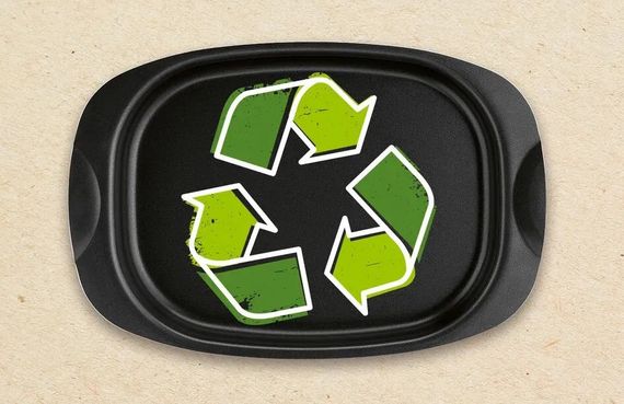 Форма для запікання Tefal La Recyclee, овальна, з ручками, 24х36см, алюміній, чорний (J5701553) | Зображення 3
