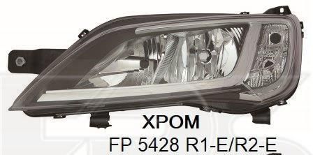 Фара передняя левая (хром) Citroen Jumper / Fiat Ducato / Peugeot Boxer '14- (TYC)