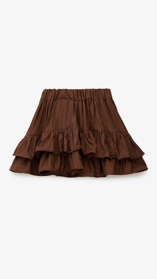 Спідниця однотонна для дівчинки Aura Style 5004-2 158 см Коричневий shop (2000999546723) | Зображення 2