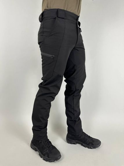 Брюки тактические штормовые демисезонные ULTIMATUM Soft Shell Черные | Зображення 2