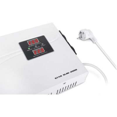 Стабілізатор REAL-EL STAB SLIM-2000, white (EL122400008) (EL122400008) | Зображення 3