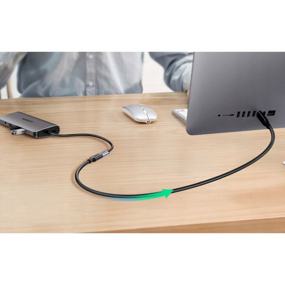 Дата кабель USB-C to USB-C 1.0m USB 3.1Gen2 100W US353 Black Ugreen (10387) | Зображення 9