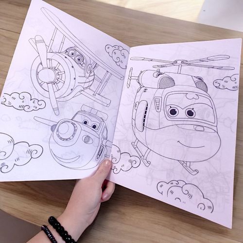 Розмальовка "Super wings" (100 наліпок, формат А4) | Зображення 1