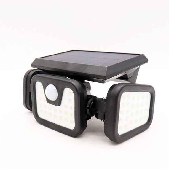 Вуличний ліхтар на сонячній батареї з датчиком руху, 74 LED, FL-1725А / Потрійний настінний світильник | Зображення 6