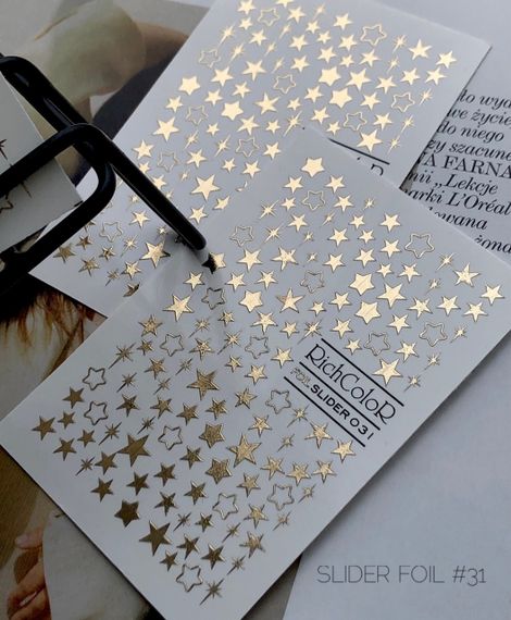 Фольгований слайдер RichColor 031 на водяній основі (6.5x9.5см) | Зображення 3