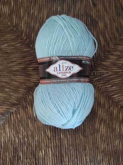 Пряжа Alize Lanagold Fine 522 напіввовна