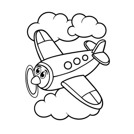 Дитяча розмальовка пальчиковими фарбами "Літачок" 15629-AC 25х25 см | Зображення 1