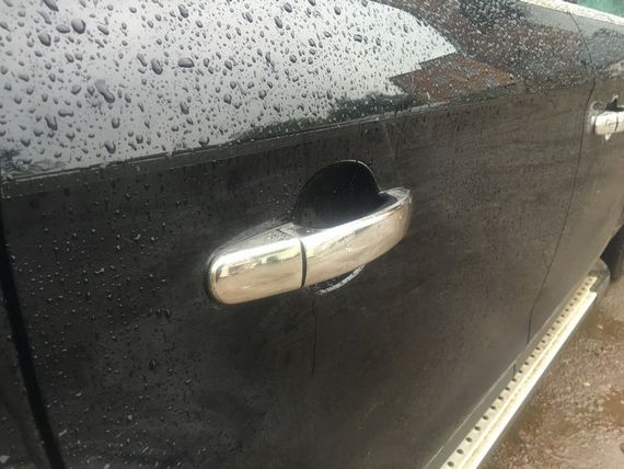 Накладки на ручки (4 шт., нерж.) Без чіпа, Carmos - Турецька сталь для Ford Kuga 2008-2013 рр | Зображення 2