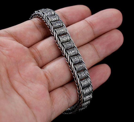Браслет стальной Primolux Mantra вращающийся - Silver | Зображення 5