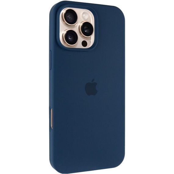Чехол Silicone Case Full Protective (AA) для Apple iPhone 16 Pro Max (6.9") Синий / Blue Jay