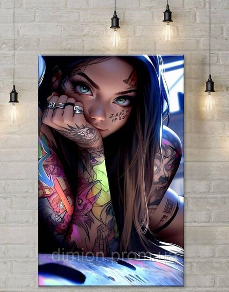 Картина на полотні "Beautiful Girl" 50х60 см + Подарунок покриття лаком на полотні | Зображення 1