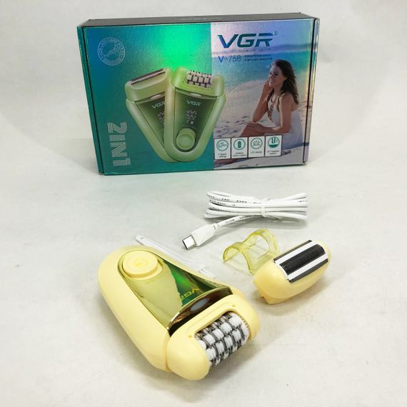 Епілятор VGR 2 до 1 V-758. Колір: жовтий | Зображення 4