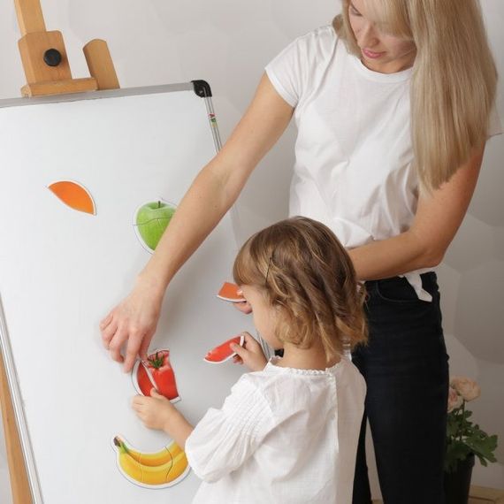 Набор магнитов Magdum Baby puzzle "Фрукты и овощи" ML4031-25 EN | Зображення 2