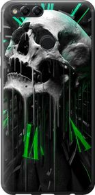 Чехол на Huawei Honor 7X Череп-часы "4100u-1139-17620"