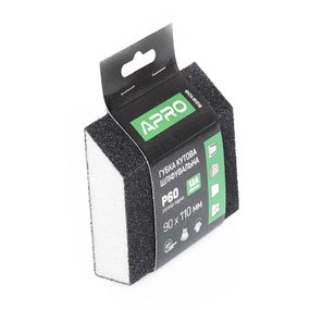 Губка шліфувальна APRO чотиристороння кутова P60 8281061