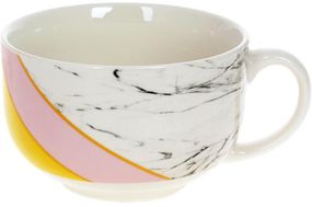 Кухоль Marble Pink-Yellow фарфор 500мл