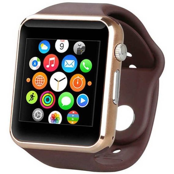 Смарт-часы Smart Watch A1 умные электронные со слотом под sim-карту + карту памяти micro-sd. WB-307 Цвет: золотой | Зображення 3