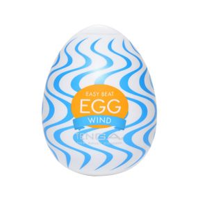 Мастурбатор-яйце Tenga Egg Wind із зиґзаґоподібним рельєфом Sex Aura