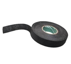Стрічка ізоляційна антискрип 0.3х18мм чорна 20м Х/Б з ворсом Ny95506442