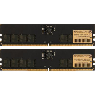 Модуль памяти для компьютера DDR5 32GB (2x16GB) 5200 MHz INTELIGENTES (IU5BII2/32)