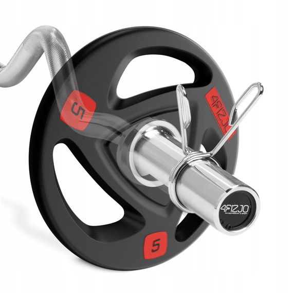 Гриф для штанги олімпійський Z-подібний 4FIZJO 120 см 50 мм без підшипників (P-5905973401173) | Зображення 2