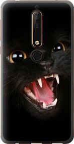 Чехол на Nokia 6 2018 Чёрная кошка "932u-1386-17620"