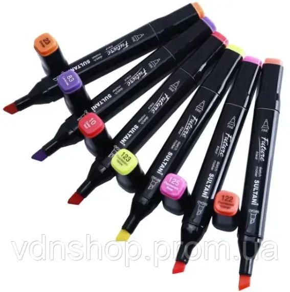 80 шт Набір двосторонніх скетч-маркерів для малюванняTouch на спиртовій основі | Зображення 5