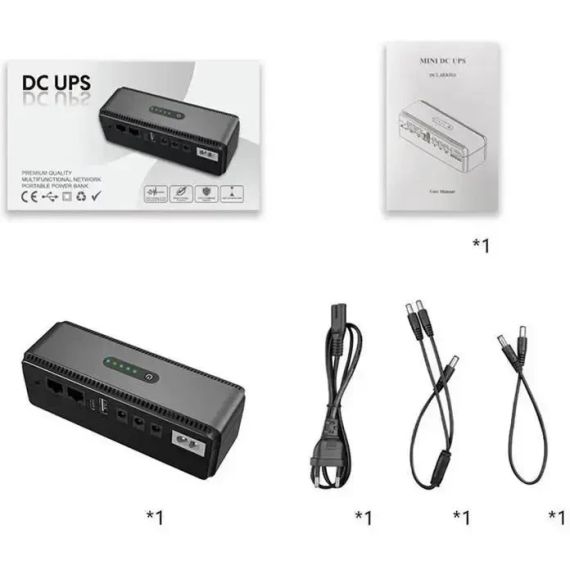 Джерело безперебійного живлення для роутера, 10400mAh / Повербанк для роутера / Безперебійник для роутера | Зображення 6
