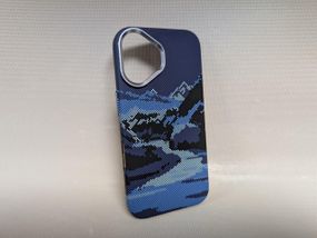 Чехол для iPhone 16 / Айфон 16, LUXO Life Carbon, ультратонкий, MagSafe, синий