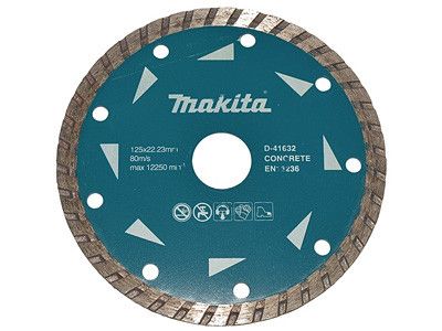 Диск по бетону MAKITA алмазний турбо 125х22.23 D-41632