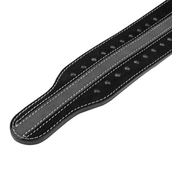 Пояс для пауерліфтингу Power System PS-3800  PowerLifting шкіряний Black/Grey Line XXL | Зображення 3