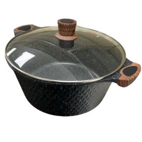 Набір каструль зі скляними кришками 5шт DM-10 Газ Чорний