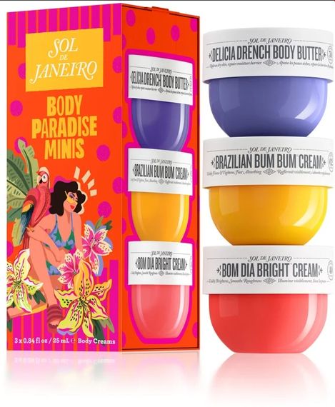 Подарунковий набір Sol de Janeiro Body Paradise Minis (butter, cream, cream)