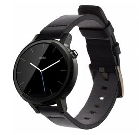 Шкіряний ремінець Primo Classic для годинника Motorola Moto 360 2nd gen (42 mm ) - Black