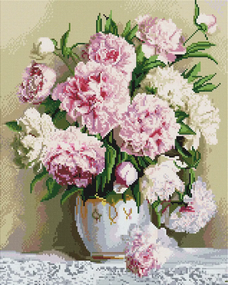 Алмазна мозаїка Півонії 40х50 см ColorArt  SP046