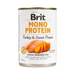 Влажный корм Brit Mono Protein Turkey &amp; Sweet Potato для собак, с индейкой и бататом, 400 г