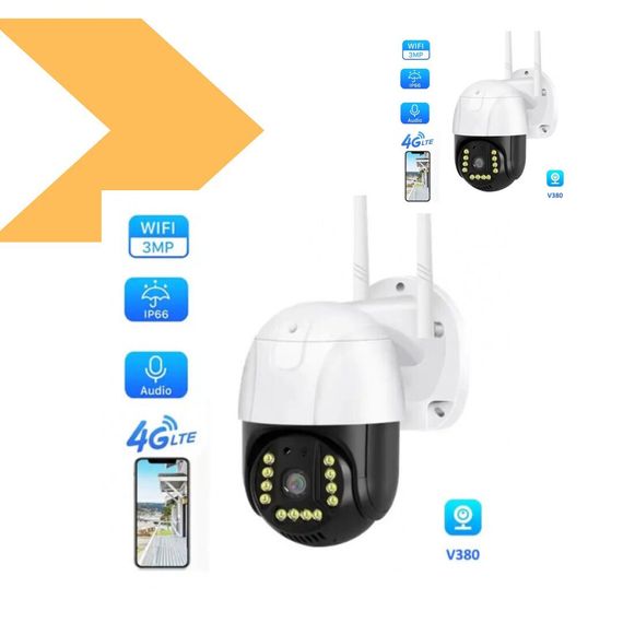 Камера відеоспостереження C15 4G PTZ 1080p V380 3MP (43297-C15_1008) | Зображення 1