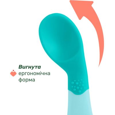 Набор детской посуды Chicco Ложка First Spoon 8 м+ (16100.25) | Зображення 2