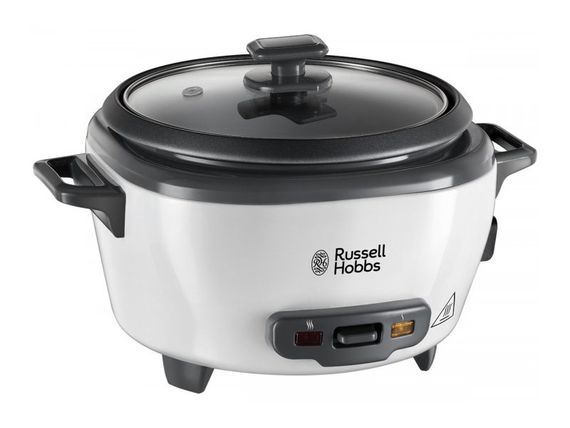 Рисоварка Russell Hobbs 27030-56 Medium, 300 Вт, антипригарне покриття, на 6 порцій, білий (27030-56)
