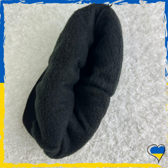 Шапка на флисе Adidas. Шапка универсальная брендовая. Теплая однотонная | Зображення 1