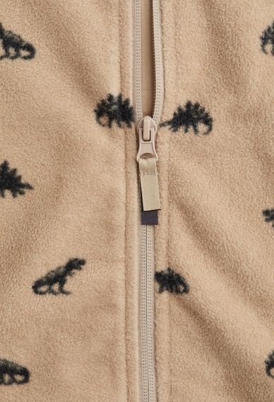 Дитяча тепла флісова толстовка для хлопчика H&M 98-104 см Бежева (26010904B) | Зображення 1