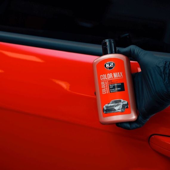 Поліроль восковий для кузова K2 Max Color червоний 250 мл (K020RED) | Зображення 4