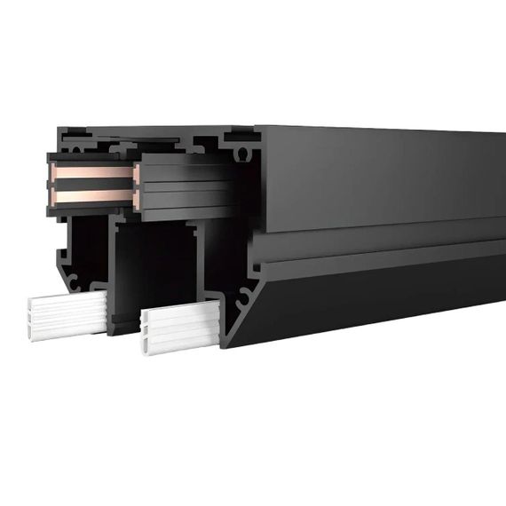 Магнітний трековий шинопровід PROLUM™ M20; 48V; для натяжної стелі - P19; Чорний 1M