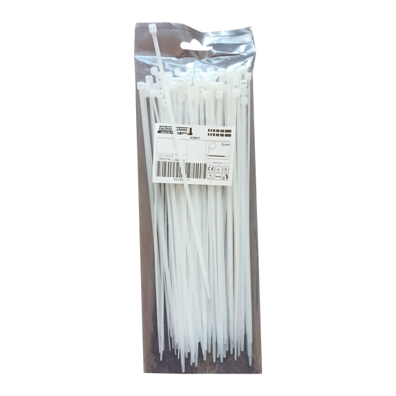 Хомут ХКН-L 2.5х80 нейлон білий Ny95503525