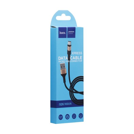 Кабель для зарядки телефона. USB Hoco X26 Xpress Charging Micro | Зображення 1