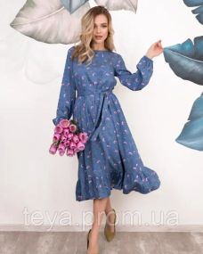 Плаття для жінок колір блакитний розмір L FI_006830